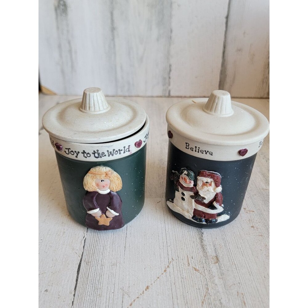 Vintage Joy to the world believe candle Xmas home decor unique‎ xmas